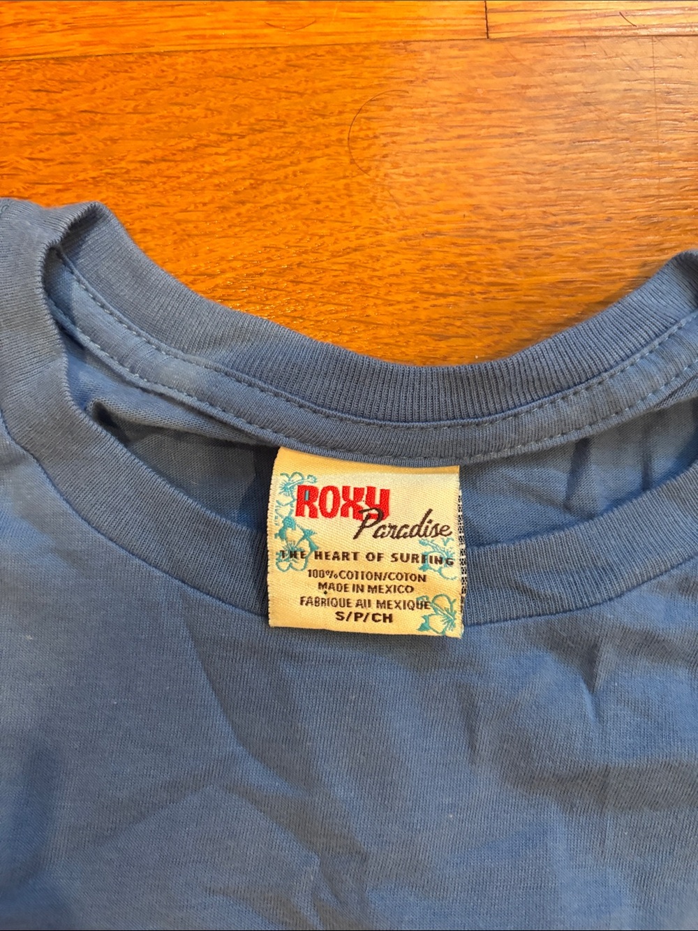 Roxy Blue Floral Graphic Tee - Picture 2 of 2